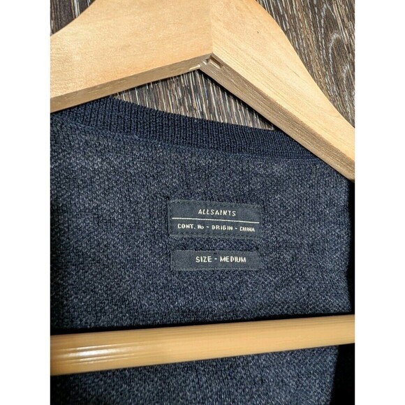 Allsaints Art Aztec Full Zip Cardigan Medium Cashmere Silk - Picture 3 of 7